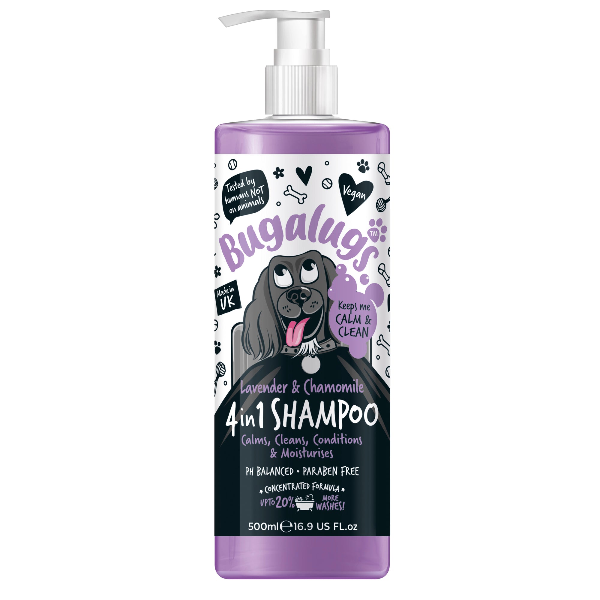 Bugalugs 4 in 1 Dog Shampoo - Lavender & Chamomile